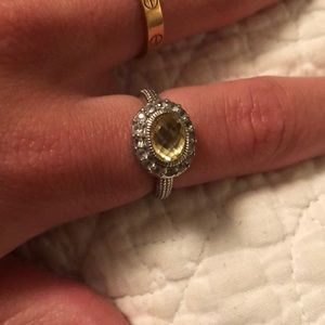Judith Ripka Canary Crystal ring
